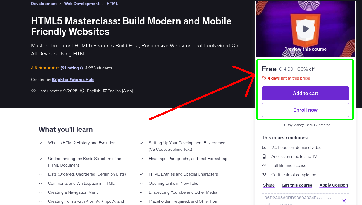HTML5 Masterclass: Build Modern and Mobile Friendly Websites