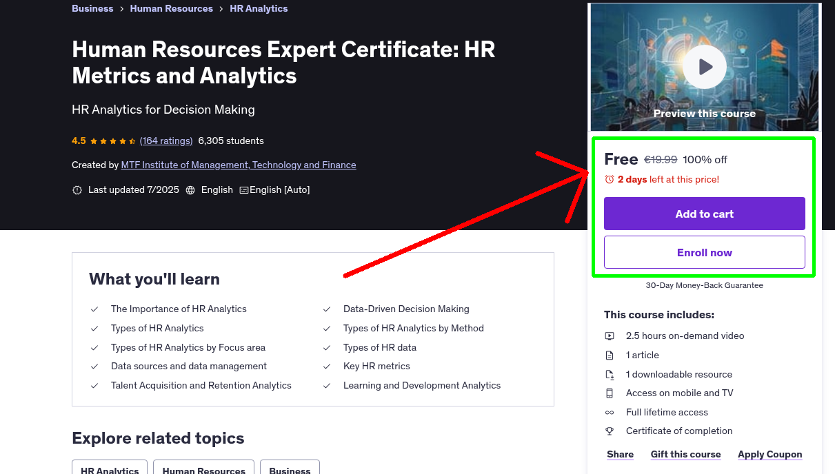 Human Resources Expert Certificate: HR Metrics and Analytics