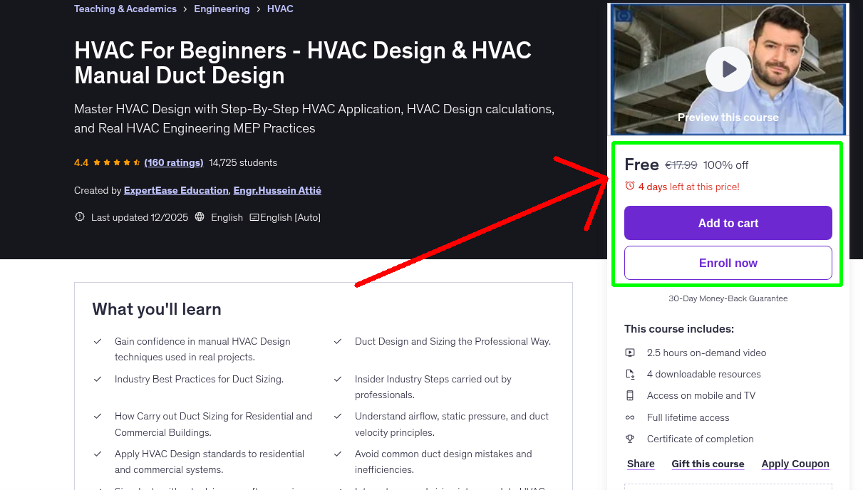 HVAC For Beginners - HVAC Design & HVAC Manual Duct Design