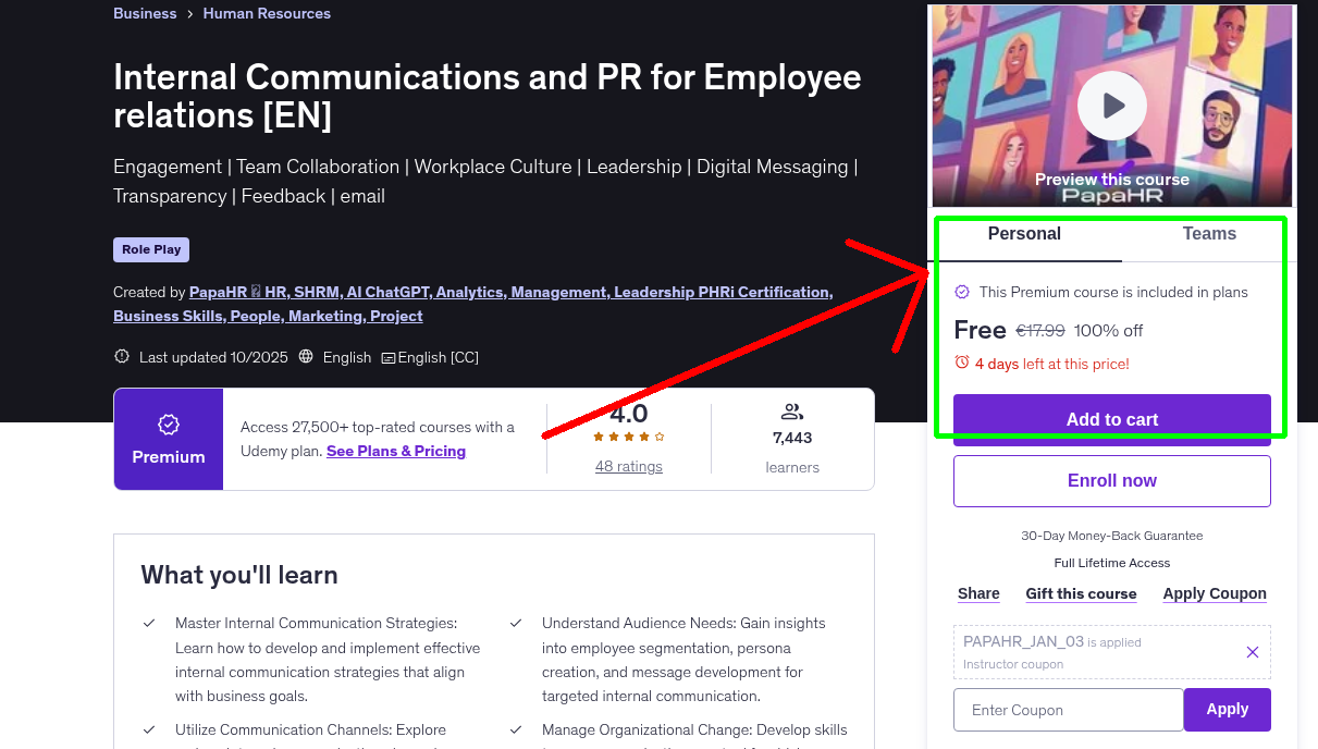 Internal Communications and PR for Employee relations [EN]