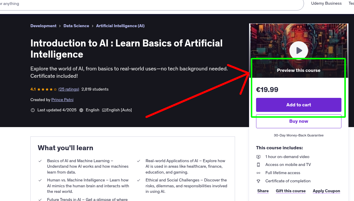 Introduction to AI : Learn Basics of Artificial Intelligence