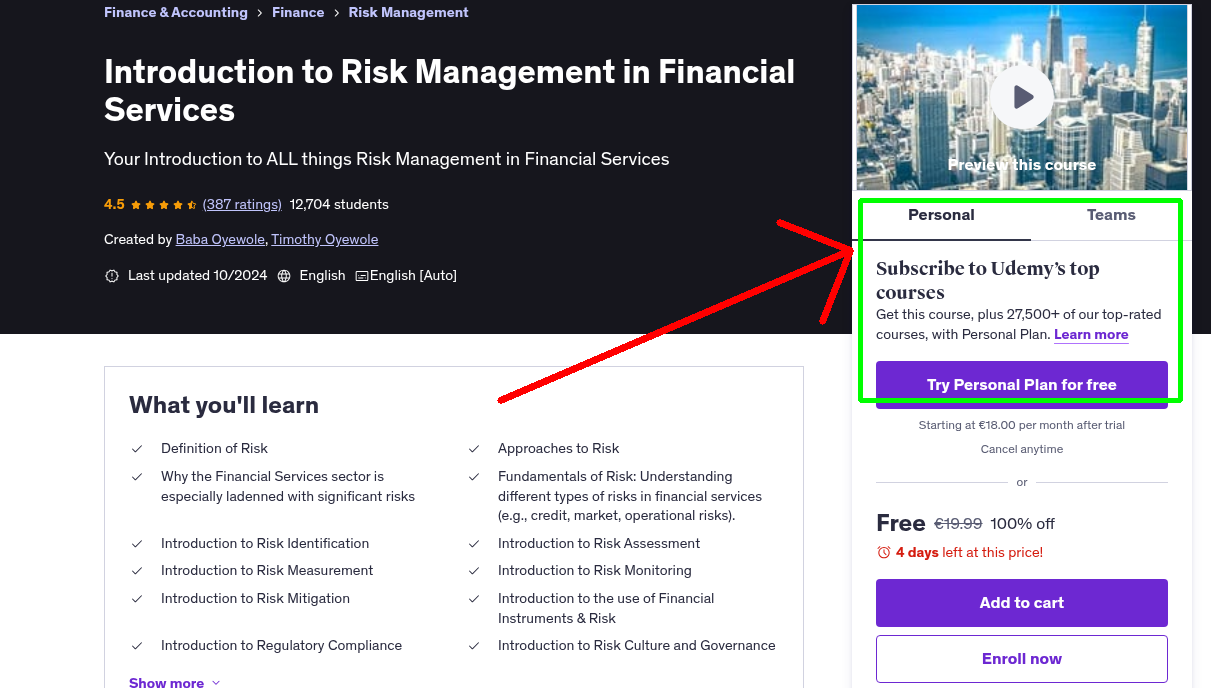 Introduction to Risk Management in Financial Services