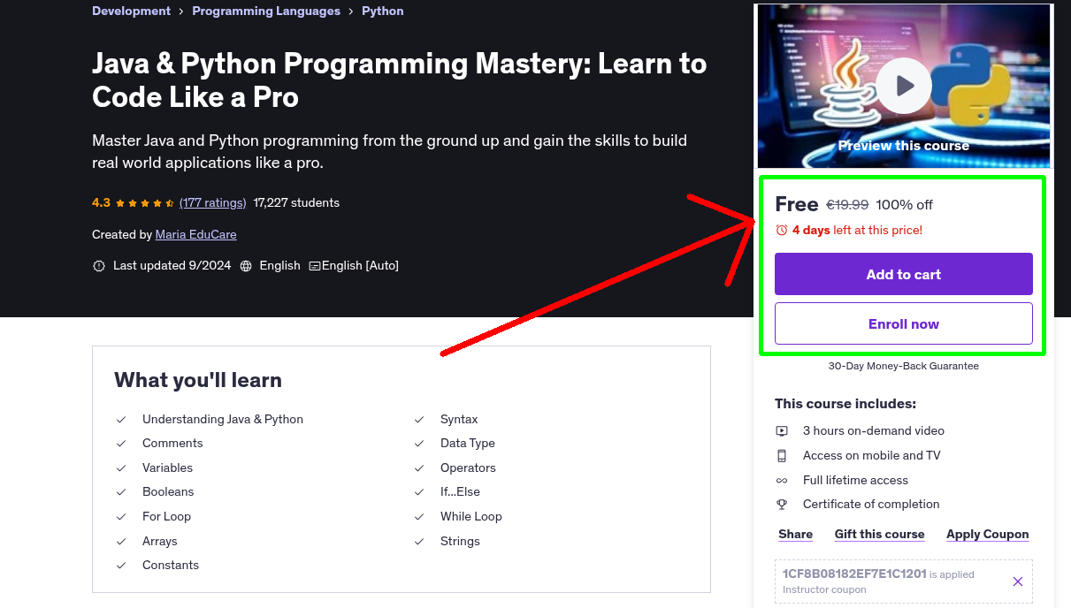 Java & Python Programming Mastery: Learn to Code Like a Pro