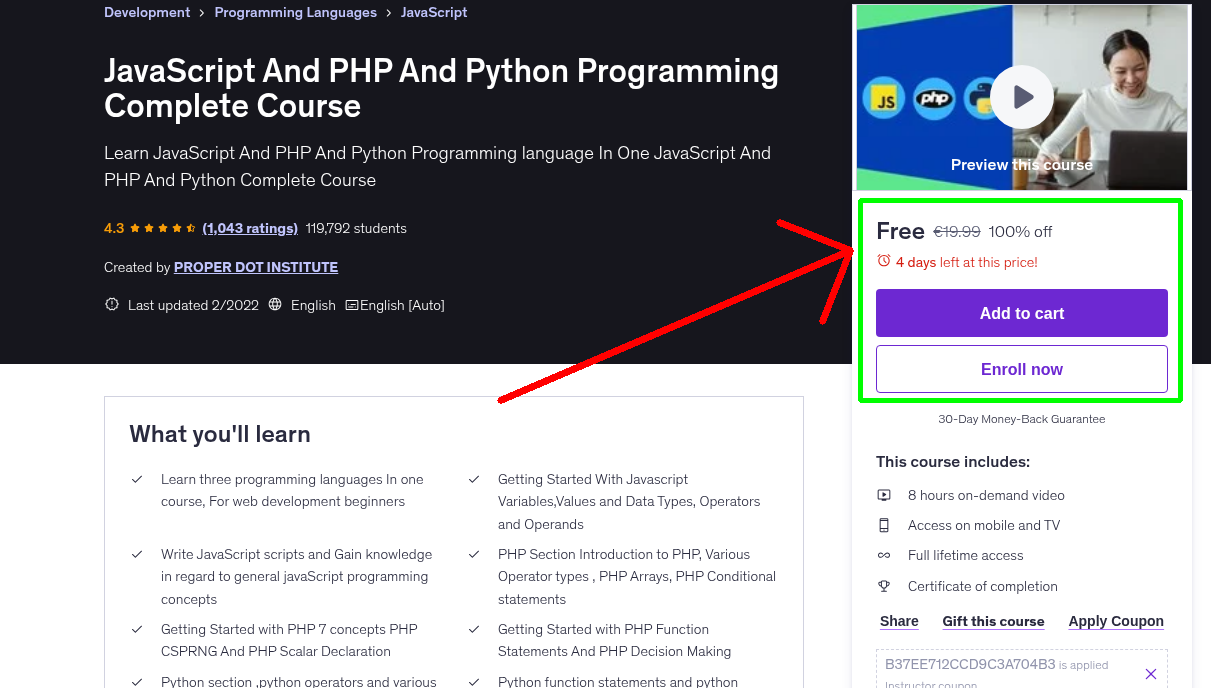 JavaScript And PHP And Python Programming Complete Course