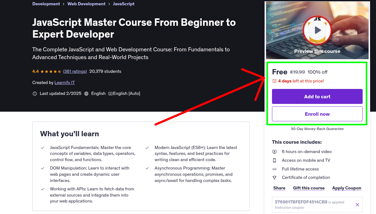 JavaScript Master Course From Beginner to Expert Developer