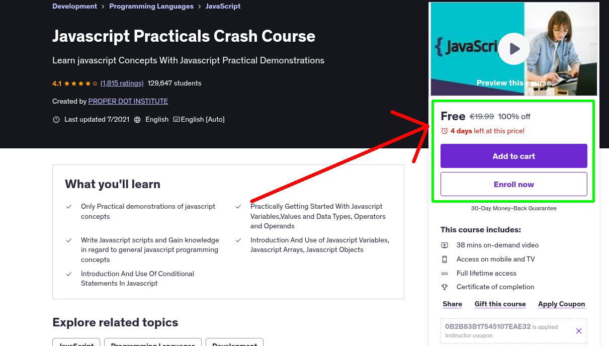 Javascript Practicals Crash Course