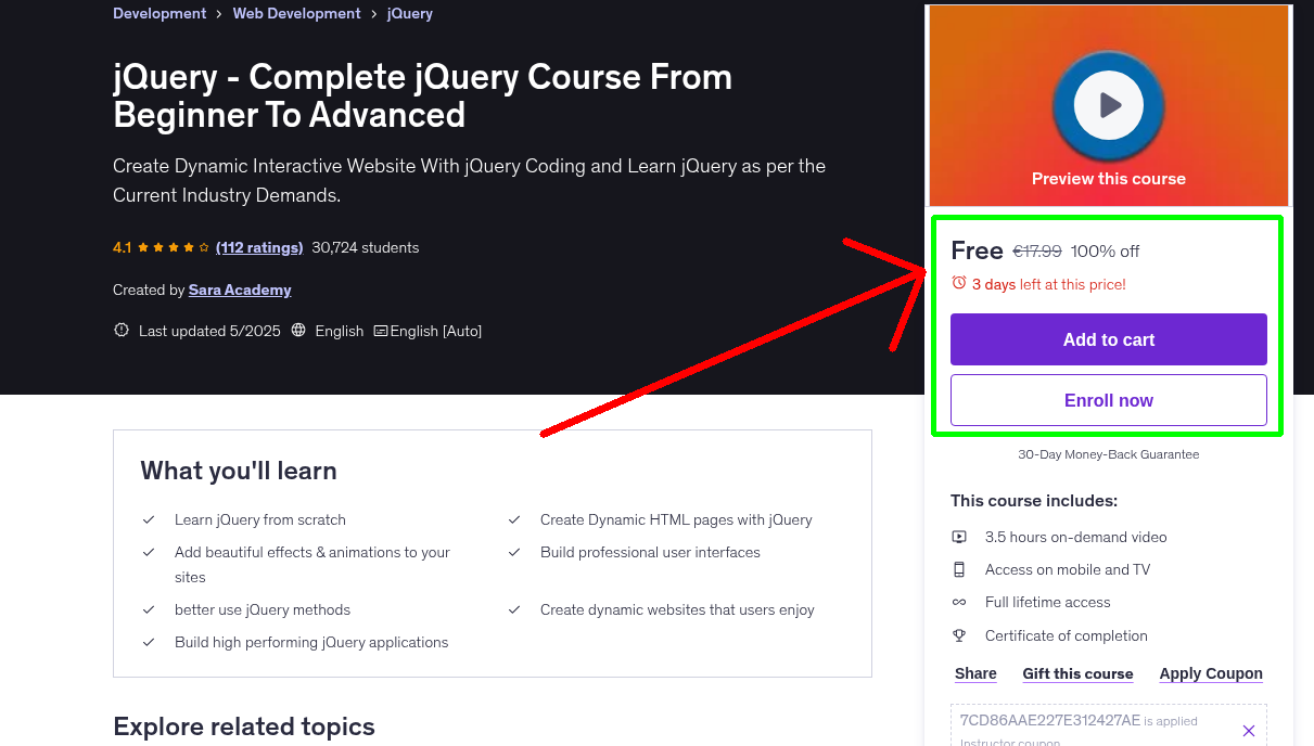 jQuery - Complete jQuery Course From Beginner To Advanced