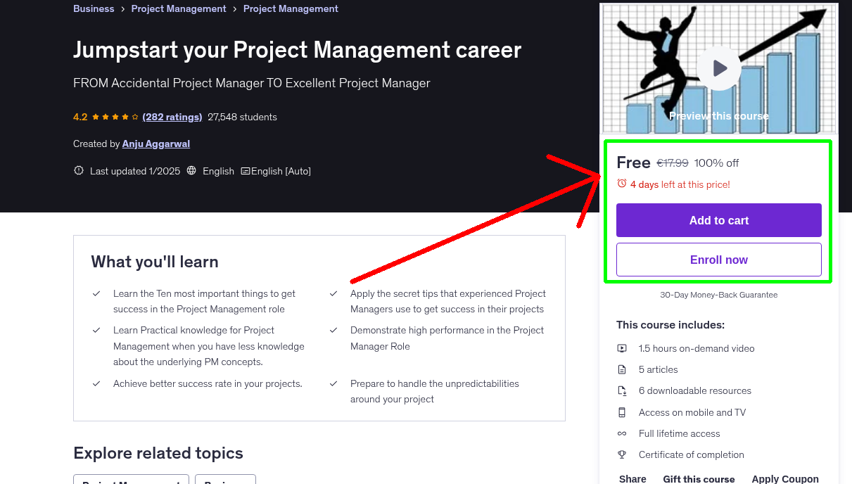 Jumpstart your Project Management career
