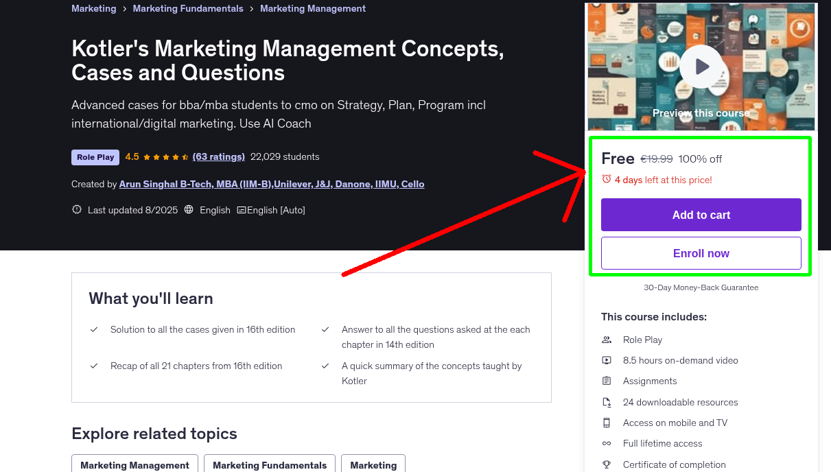 Kotler's Marketing Management Concepts, Cases and Questions