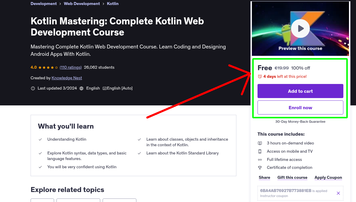 Kotlin Mastering: Complete Kotlin Web Development Course