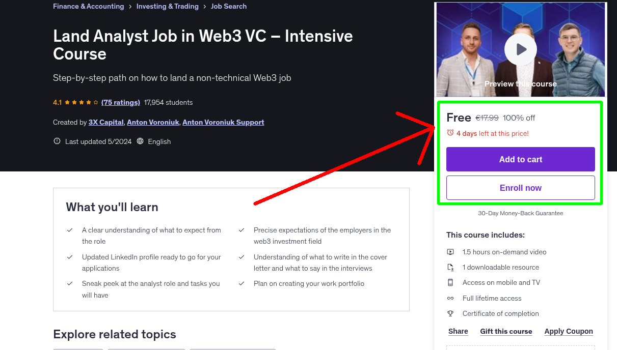 Land Analyst Job in Web3 VC – Intensive Course