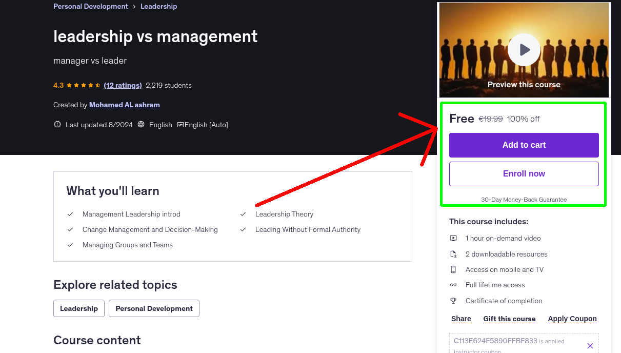 leadership vs management