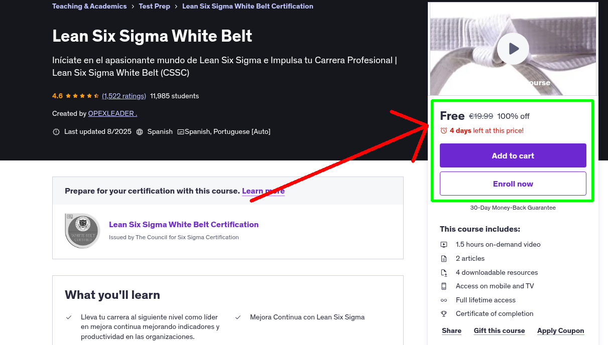 Lean Six Sigma White Belt