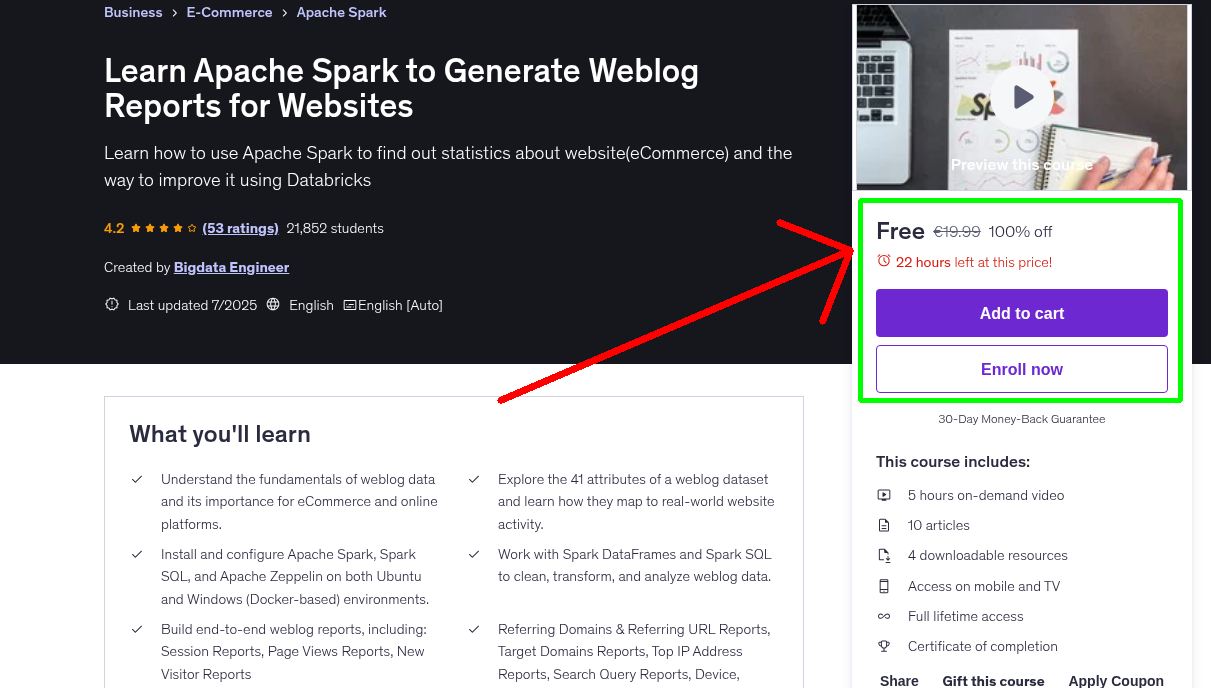 Learn Apache Spark to Generate Weblog Reports for Websites