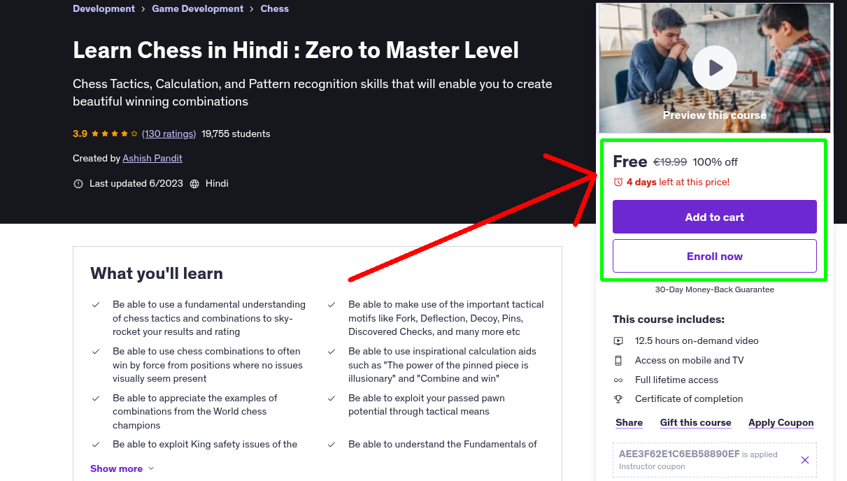 Learn Chess in Hindi : Zero to Master Level