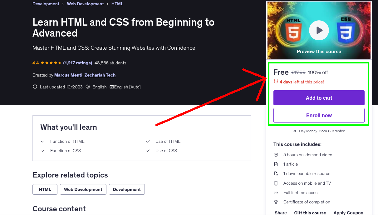 Learn HTML and CSS from Beginning to Advanced