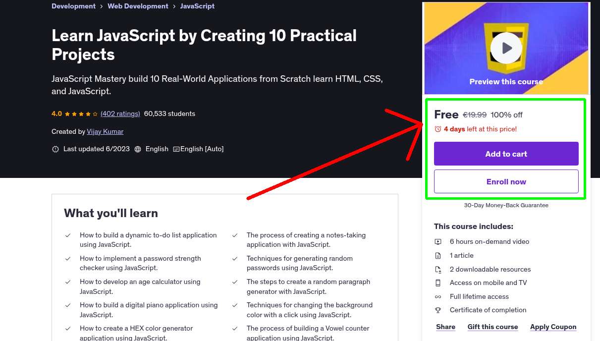 Learn JavaScript by Creating 10 Practical Projects