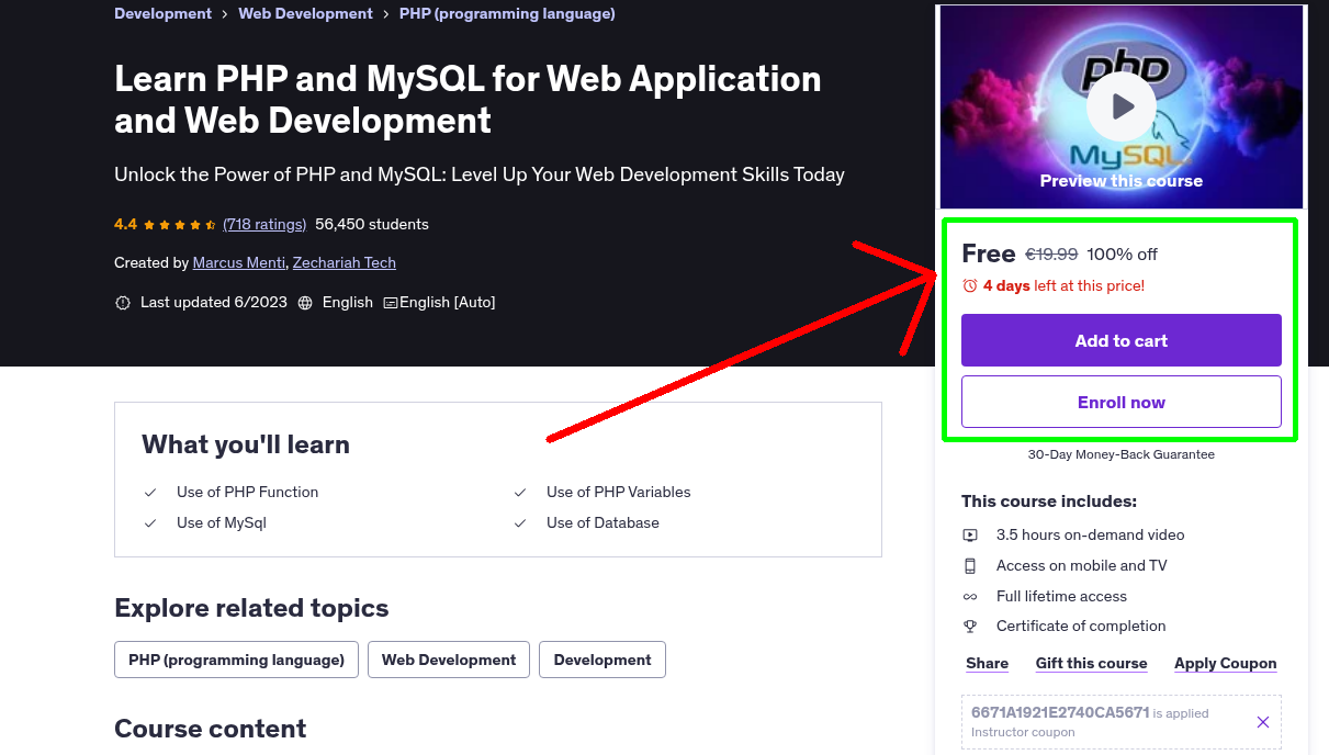 Learn PHP and MySQL for Web Application and Web Development