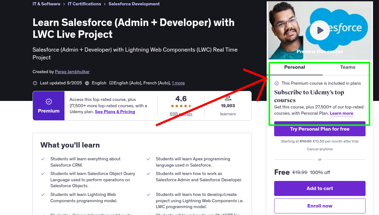 Learn Salesforce (Admin + Developer) with LWC Live Project