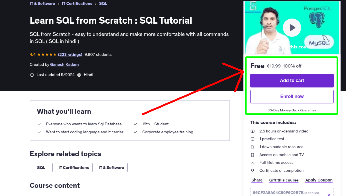 Learn SQL from Scratch : SQL Tutorial