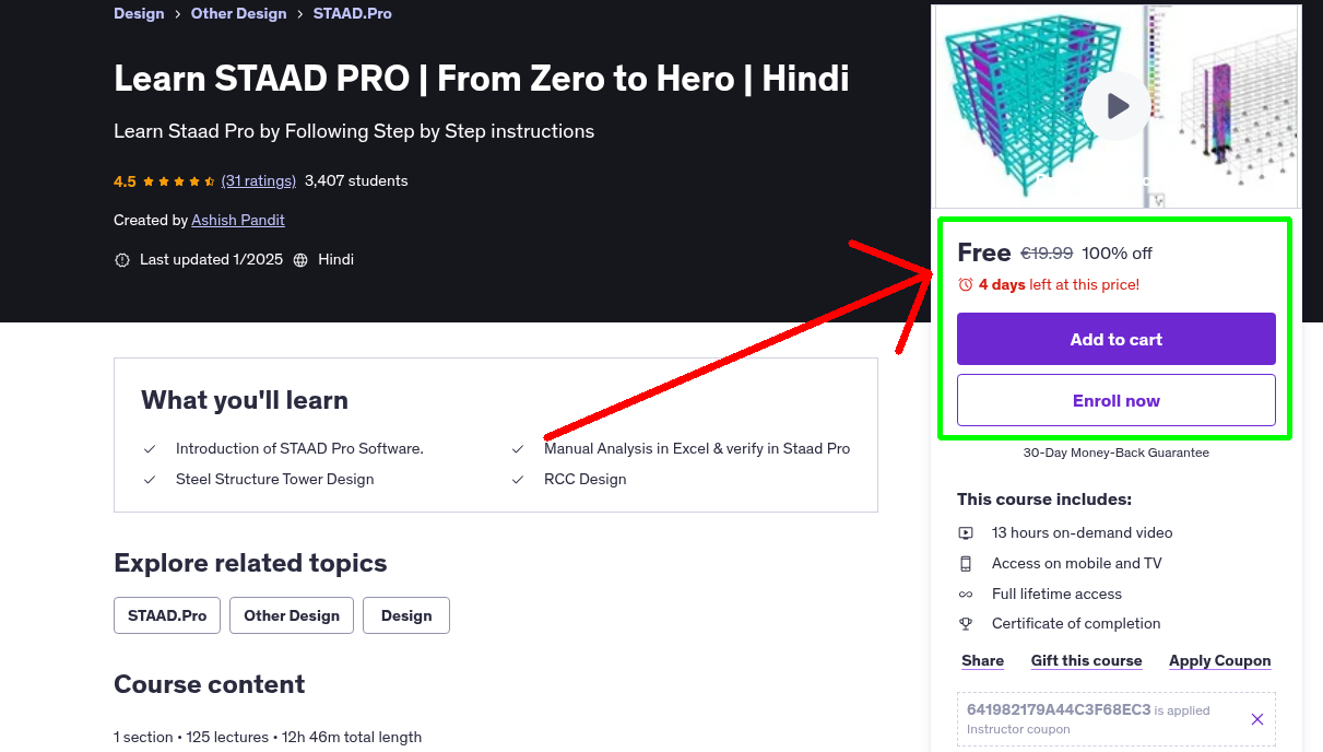 Learn STAAD PRO | From Zero to Hero | Hindi