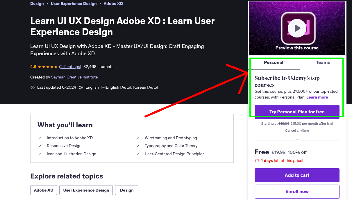 Learn UI UX Design Adobe XD : Learn User Experience Design
