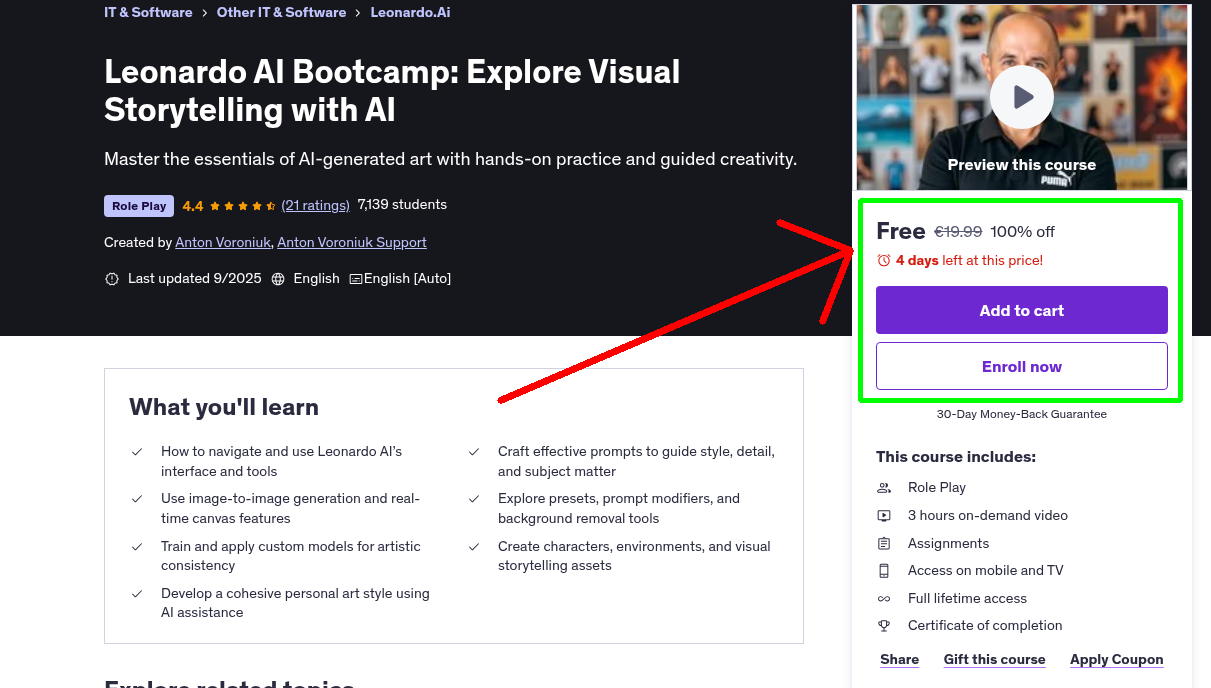Leonardo AI Bootcamp: Explore Visual Storytelling with AI