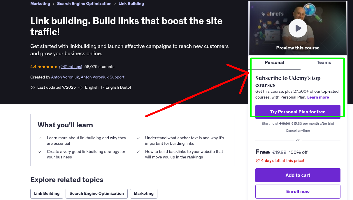 Link building. Build links that boost the site traffic!