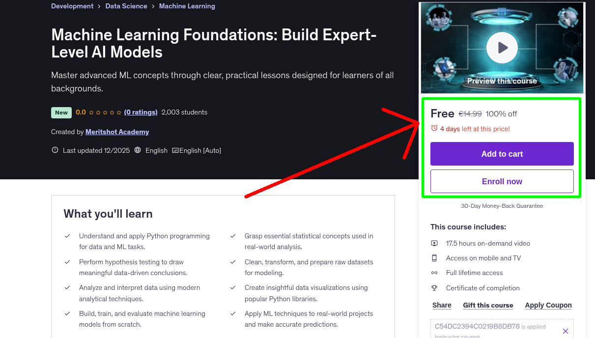 Machine Learning Foundations: Build Expert-Level AI Models