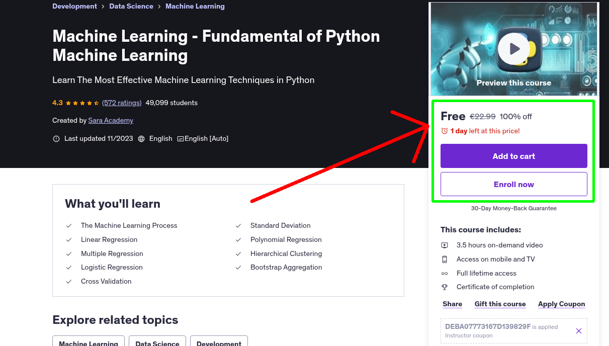 Machine Learning - Fundamental of Python Machine Learning