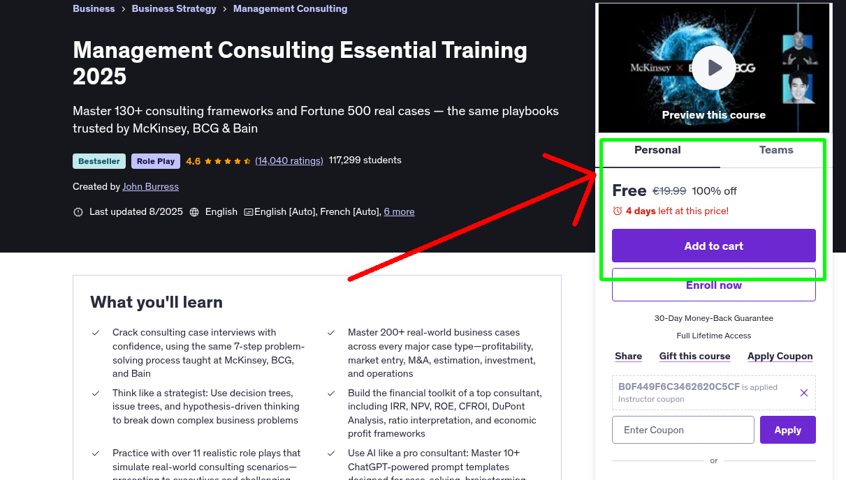 Management Consulting Essential Training 2025