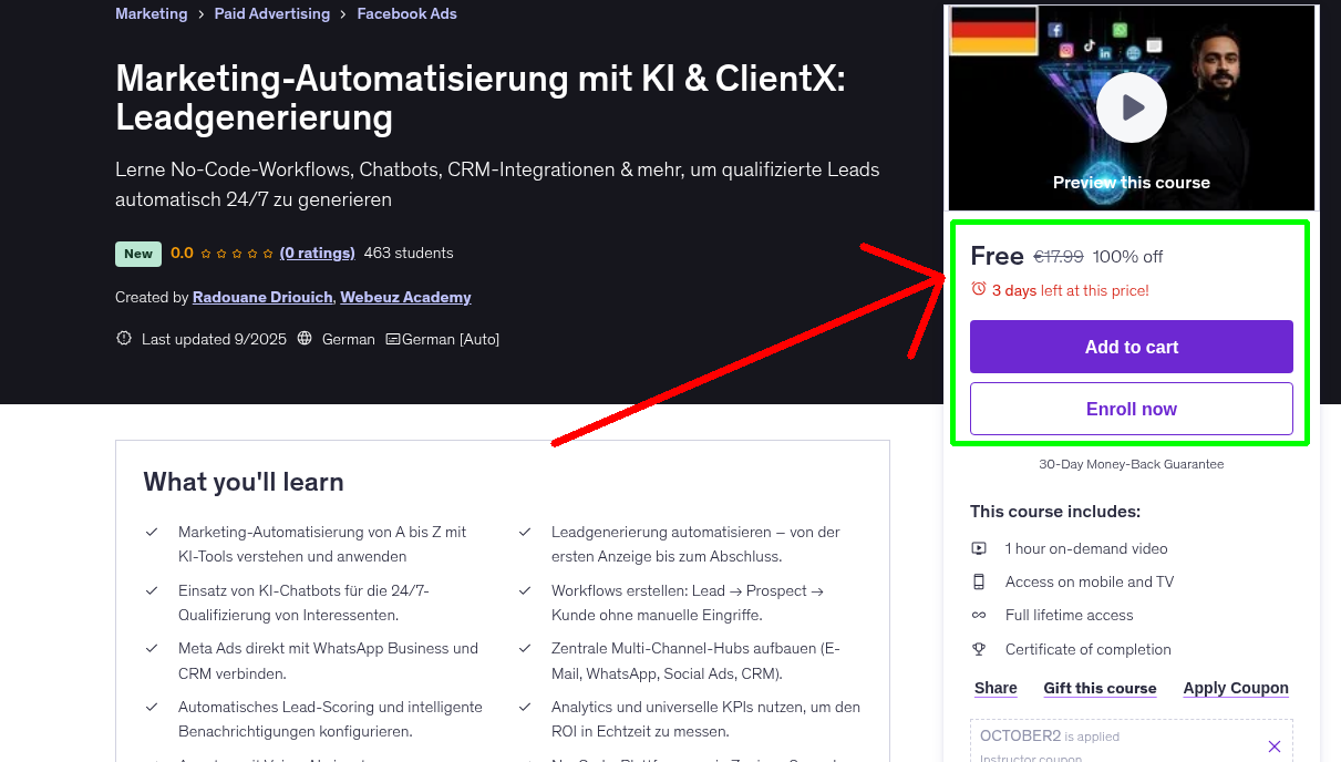 Marketing-Automatisierung mit KI & ClientX: Leadgenerierung