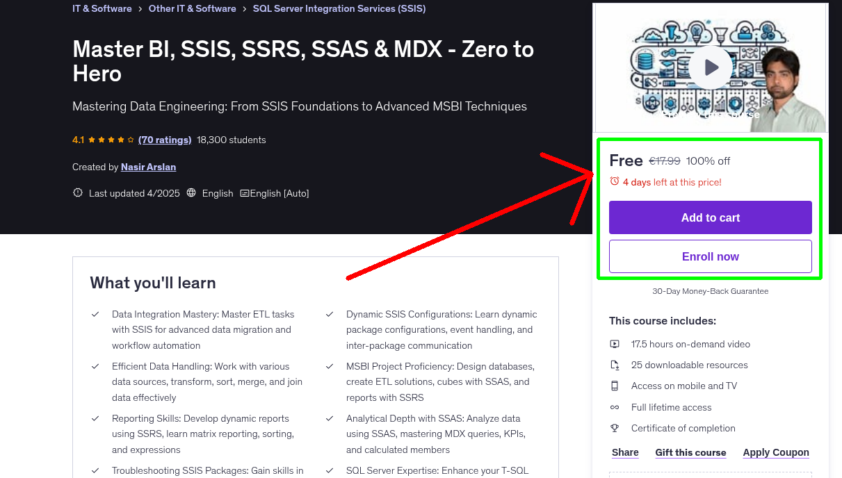 Master BI, SSIS, SSRS, SSAS & MDX - Zero to Hero