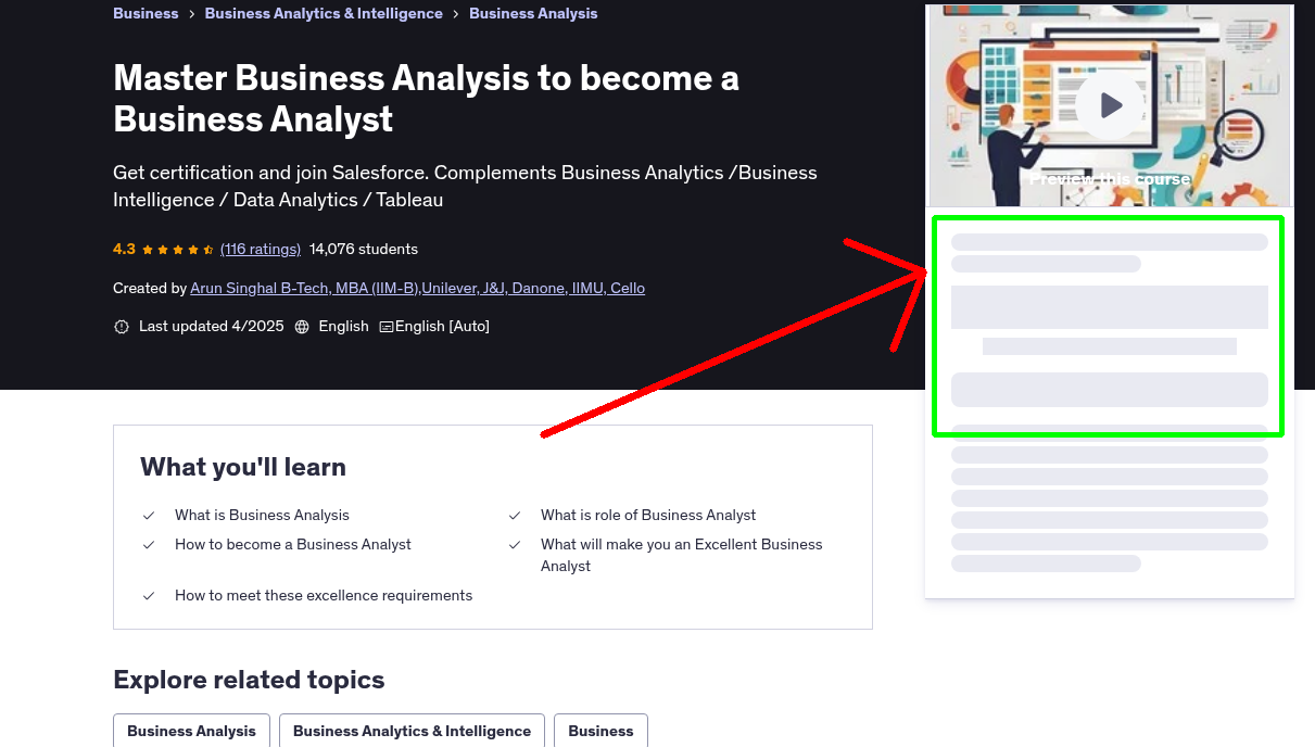 Master Business Analysis to become a Business Analyst