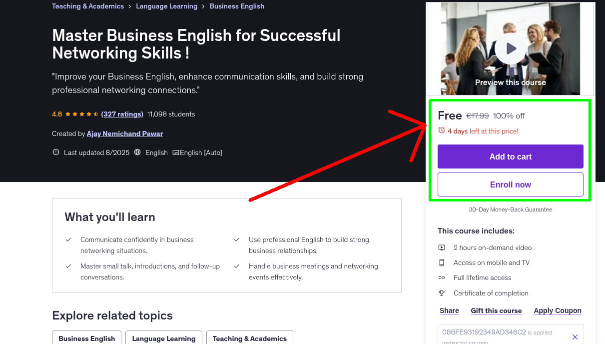 Master Business English for Successful Networking Skills !