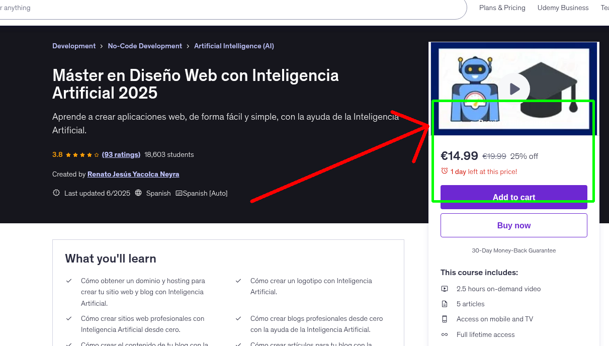 Máster en Diseño Web con Inteligencia Artificial 2025