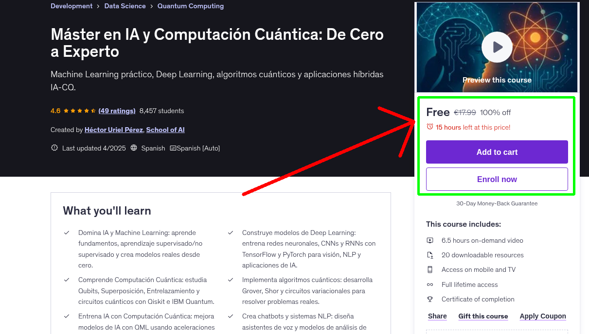 Máster en IA y Computación Cuántica: De Cero a Experto