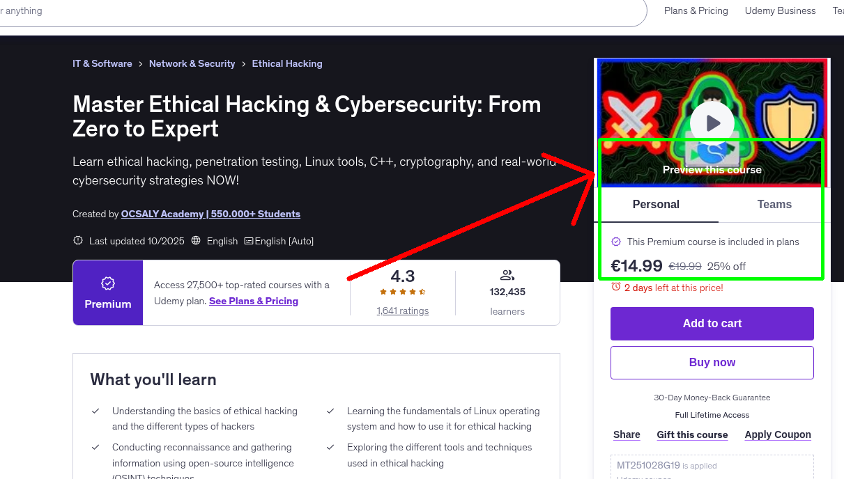 Master Ethical Hacking & Cybersecurity: From Zero to Expert