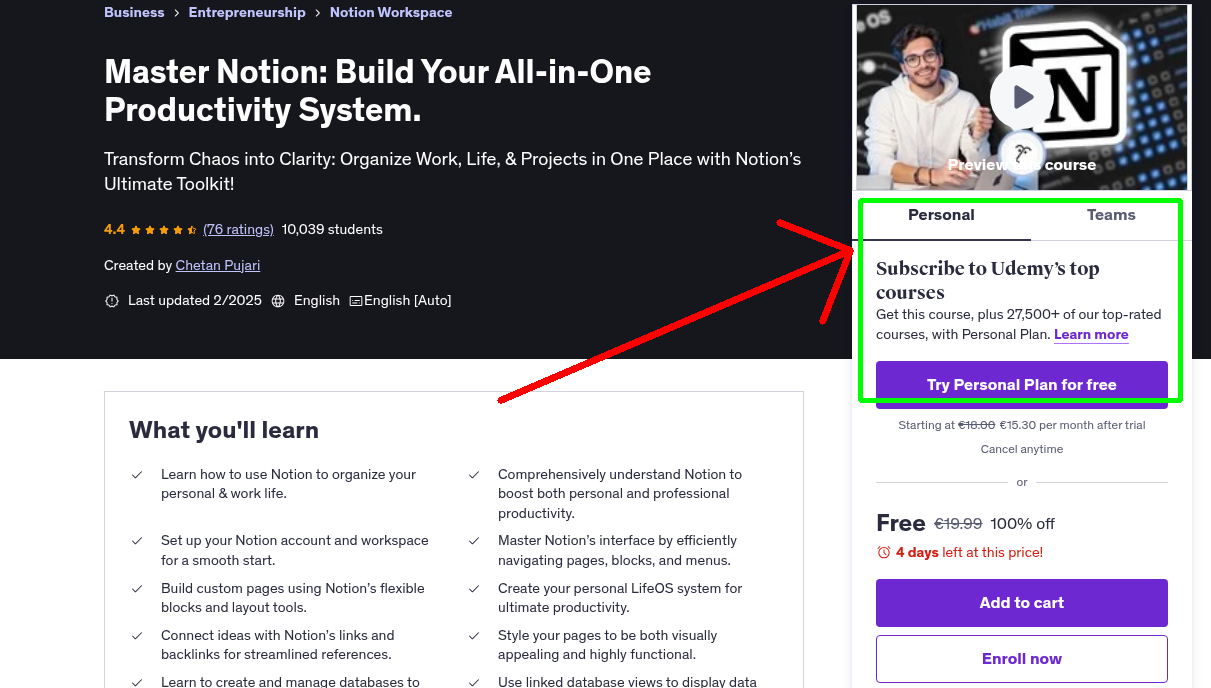 Master Notion: Build Your All-in-One Productivity System.