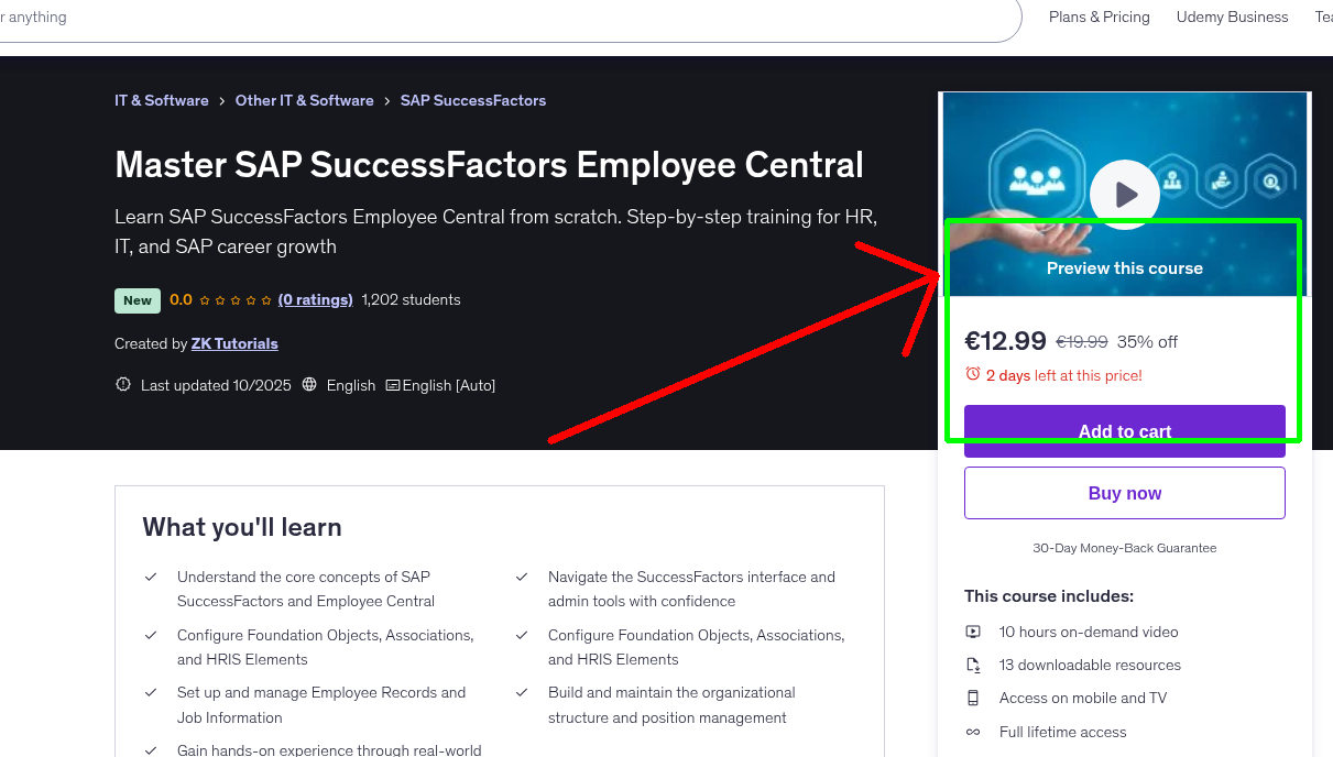 Master SAP SuccessFactors Employee Central