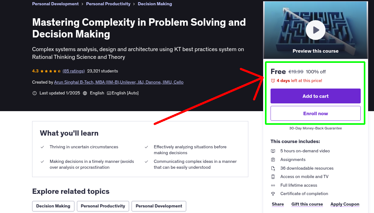 Mastering Complexity in Problem Solving and Decision Making