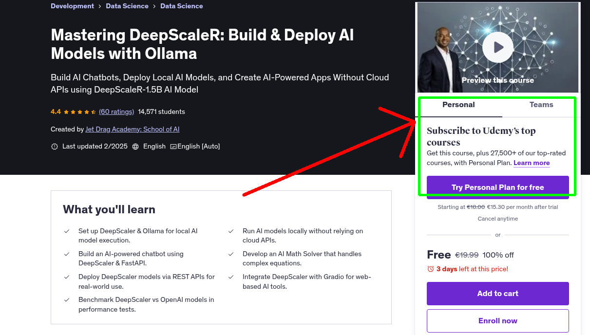 Mastering DeepScaleR: Build & Deploy AI Models with Ollama
