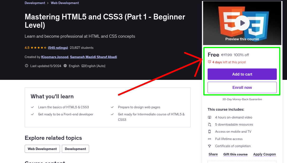 Mastering HTML5 and CSS3 (Part 1 - Beginner Level)