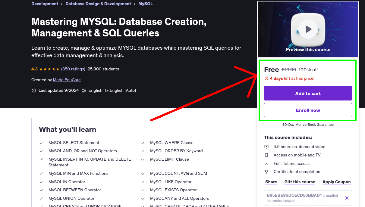 Mastering MYSQL: Database Creation, Management & SQL Queries