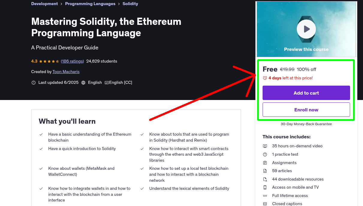 Mastering Solidity, the Ethereum Programming Language