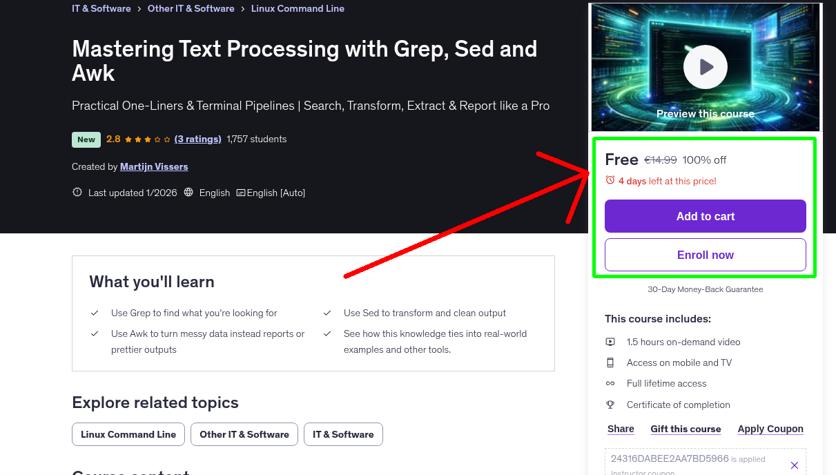 Mastering Text Processing with Grep, Sed and Awk