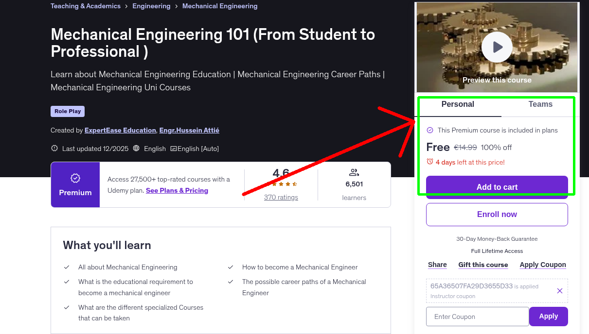 Mechanical Engineering 101 (From Student to Professional )