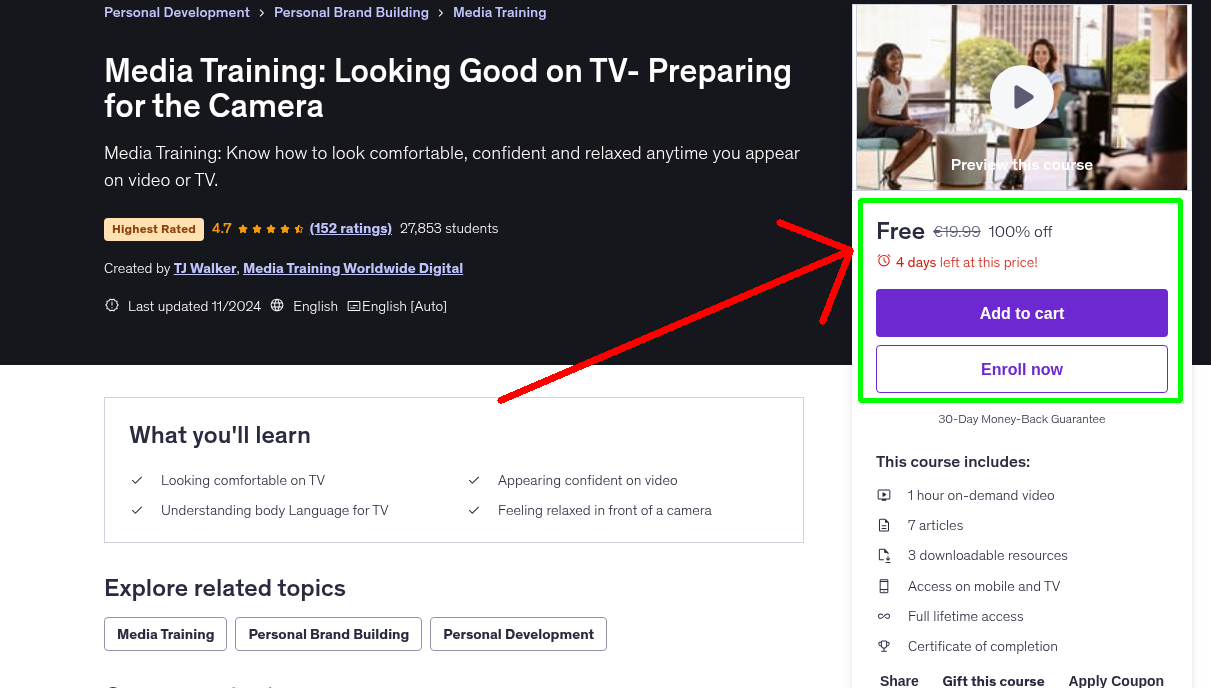 Media Training: Looking Good on TV- Preparing for the Camera