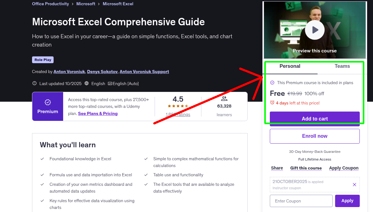 Microsoft Excel Comprehensive Guide