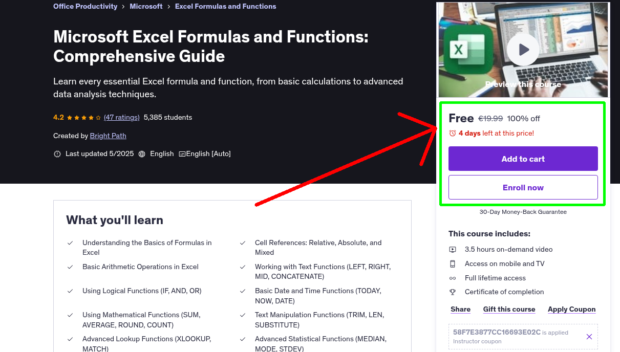Microsoft Excel Formulas and Functions: Comprehensive Guide